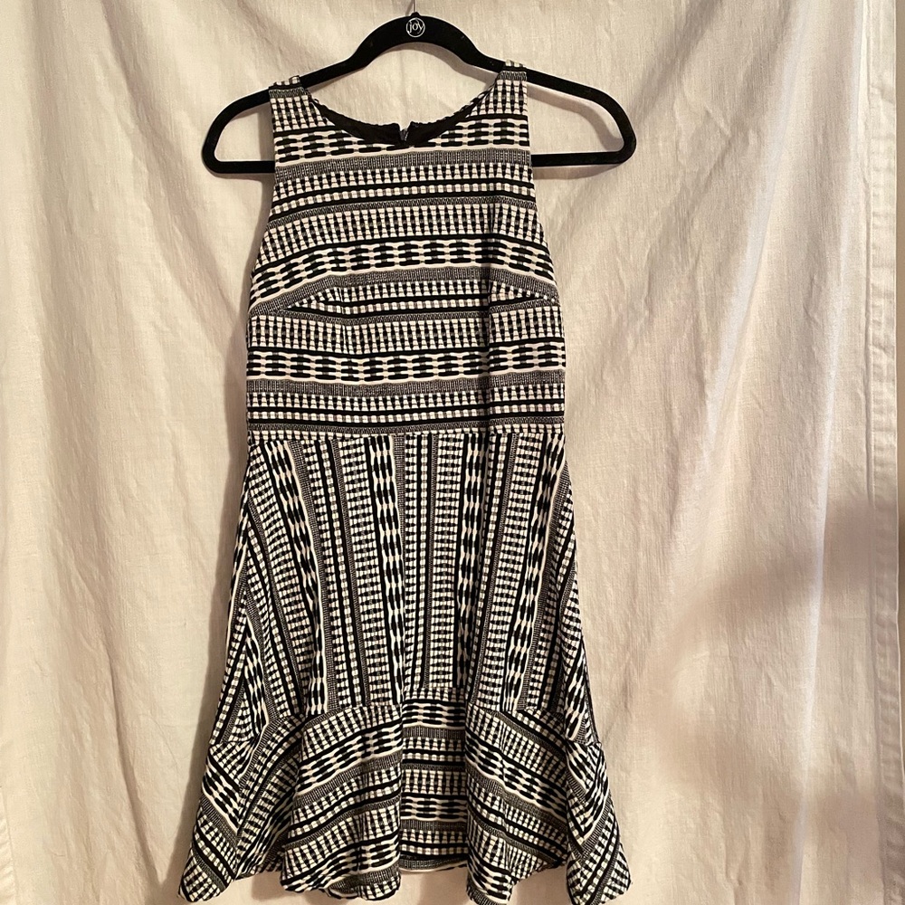 Black and White Striped Dress